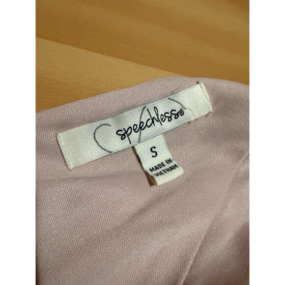 Speechless Womens Dress S Small Light Pink Sparkly V Neck Sleeveless Short - Picture 6 of 9